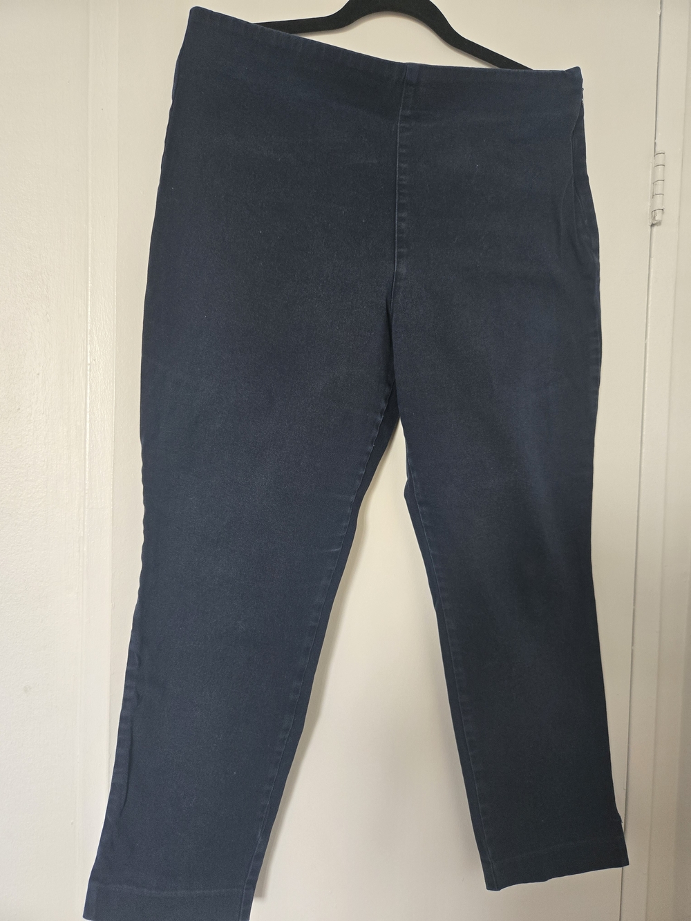 OLD NAVY Women’s Dark Navy Pull-On Cropped Slim Jeans